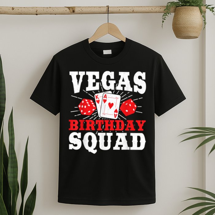 Matching Vegas Birthday Squad Las Vegas Birthday Party T-Shirt