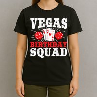 Matching Vegas Birthday Squad Las Vegas Birthday Party T-Shirt