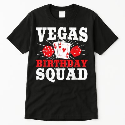 Matching Vegas Birthday Squad Las Vegas Birthday Party Tall T-Shirt