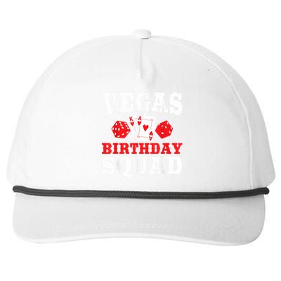 Matching Vegas Birthday Squad Las Vegas Birthday Party Snapback Five-Panel Rope Hat