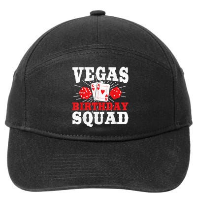 Matching Vegas Birthday Squad Las Vegas Birthday Party 7-Panel Snapback Hat