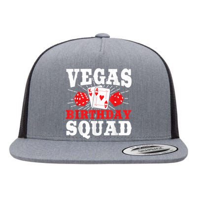 Matching Vegas Birthday Squad Las Vegas Birthday Party Flat Bill Trucker Hat