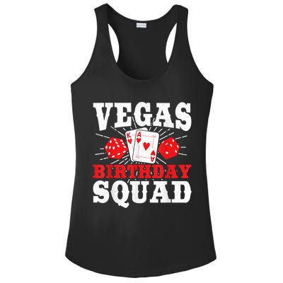 Matching Vegas Birthday Squad Las Vegas Birthday Party Ladies PosiCharge Competitor Racerback Tank