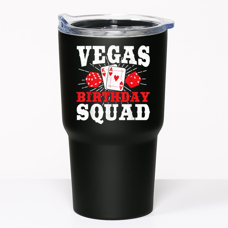Matching Vegas Birthday Squad Las Vegas Birthday Party Tumbler