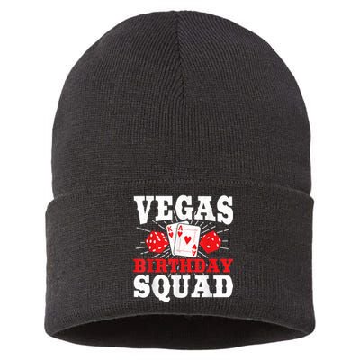 Matching Vegas Birthday Squad Las Vegas Birthday Party Sustainable Knit Beanie