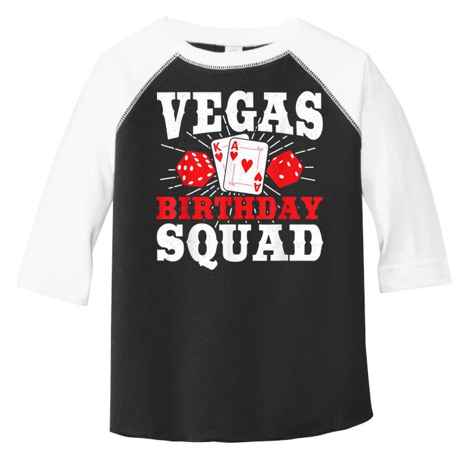 Matching Vegas Birthday Squad Las Vegas Birthday Party Toddler Fine Jersey T-Shirt