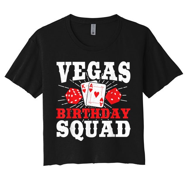 Matching Vegas Birthday Squad Las Vegas Birthday Party Crop Top