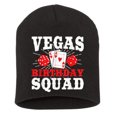 Matching Vegas Birthday Squad Las Vegas Birthday Party Short Acrylic Beanie