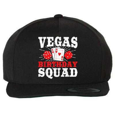 Matching Vegas Birthday Squad Las Vegas Birthday Party Wool Snapback Cap