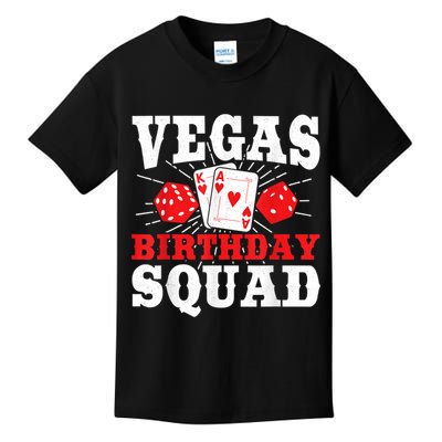 Matching Vegas Birthday Squad Las Vegas Birthday Party Kids T-Shirt