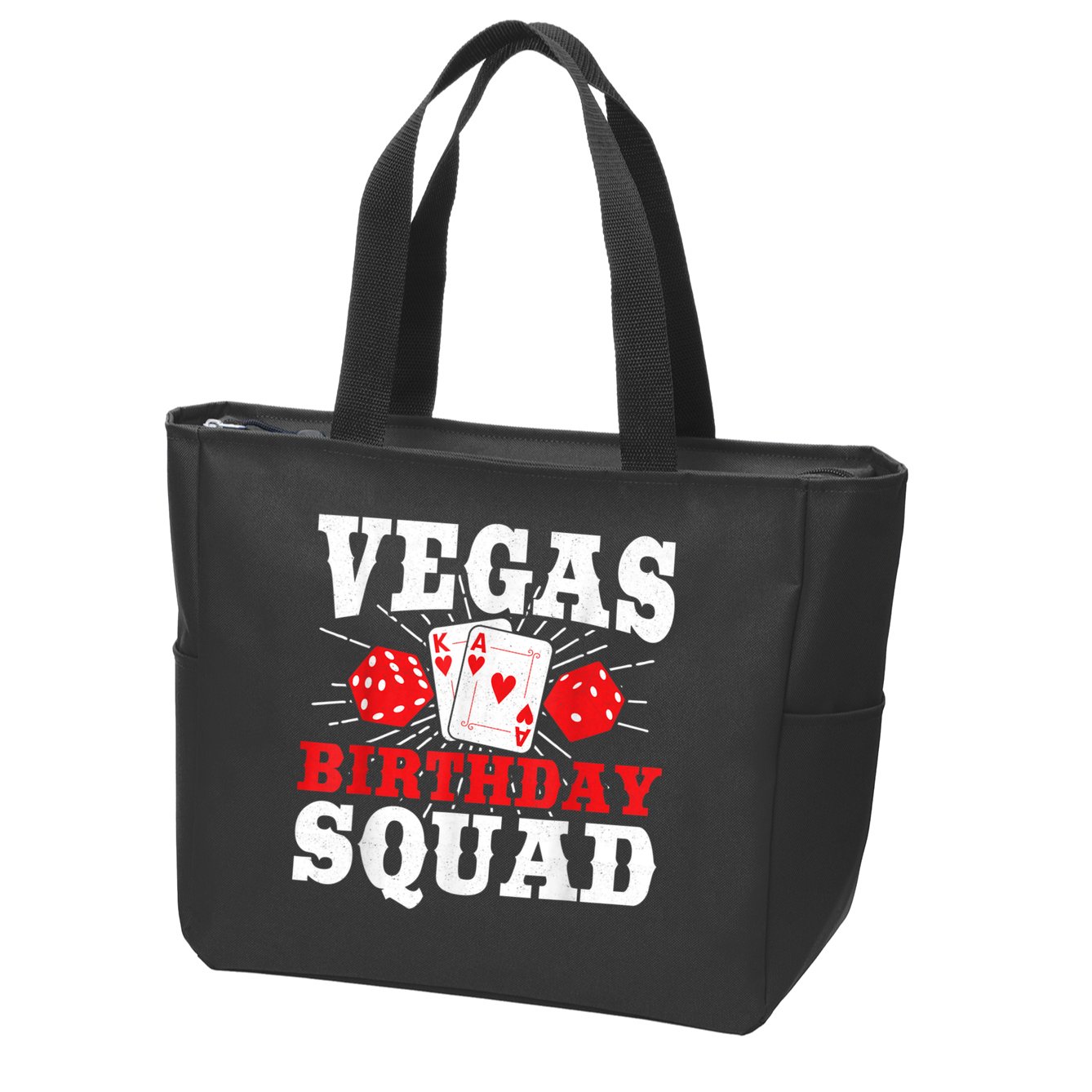 Matching Vegas Birthday Squad Las Vegas Birthday Party Zip Tote Bag