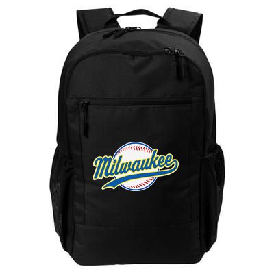 Milwaukee Vintage Baseball Throwback Retro Design Backpack
