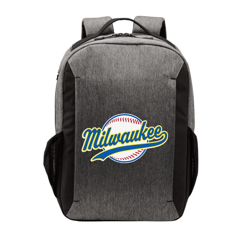 Milwaukee Vintage Baseball Throwback Retro Design Vector Backpack