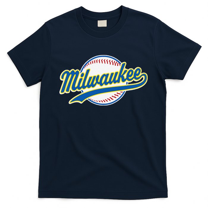 Milwaukee Vintage Baseball Throwback Retro Design T-Shirt