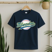 Milwaukee Vintage Baseball Throwback Retro Design T-Shirt