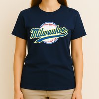 Milwaukee Vintage Baseball Throwback Retro Design T-Shirt