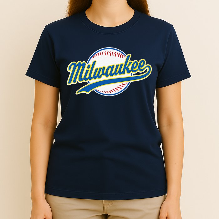Milwaukee Vintage Baseball Throwback Retro Design T-Shirt