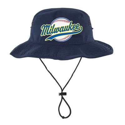 Milwaukee Vintage Baseball Throwback Retro Design Bucket Hat