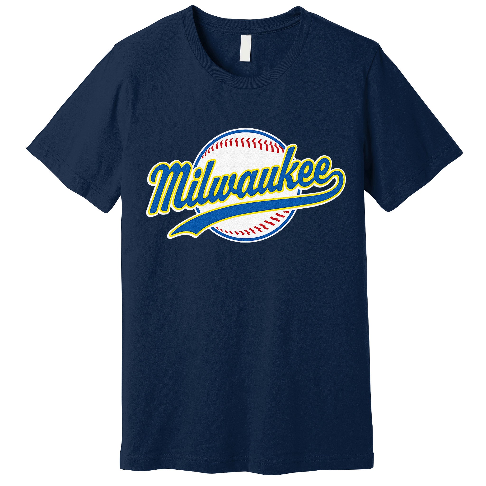 Milwaukee Vintage Baseball Throwback Retro Design Premium T-Shirt