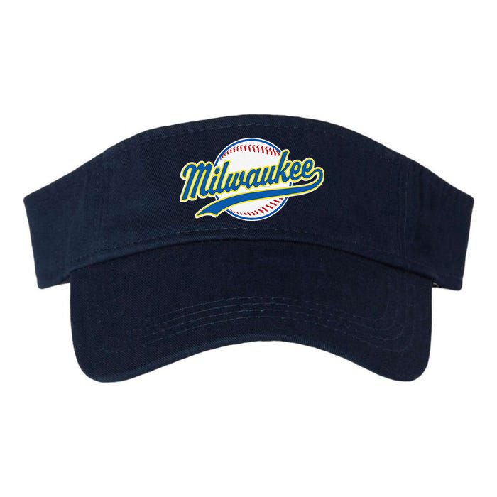 Milwaukee Vintage Baseball Throwback Retro Design Visor