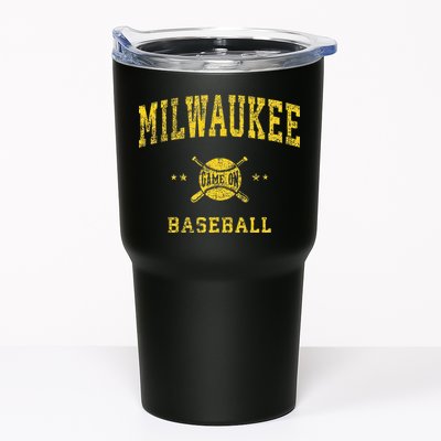 Milwaukee Vintage Baseball Throwback Retro Design Tumbler