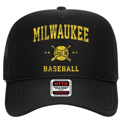 Milwaukee Vintage Baseball Throwback Retro Design Hat