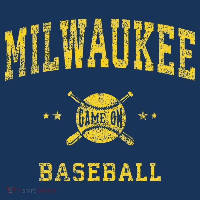 Milwaukee Vintage Baseball Throwback Retro Design T-Shirt