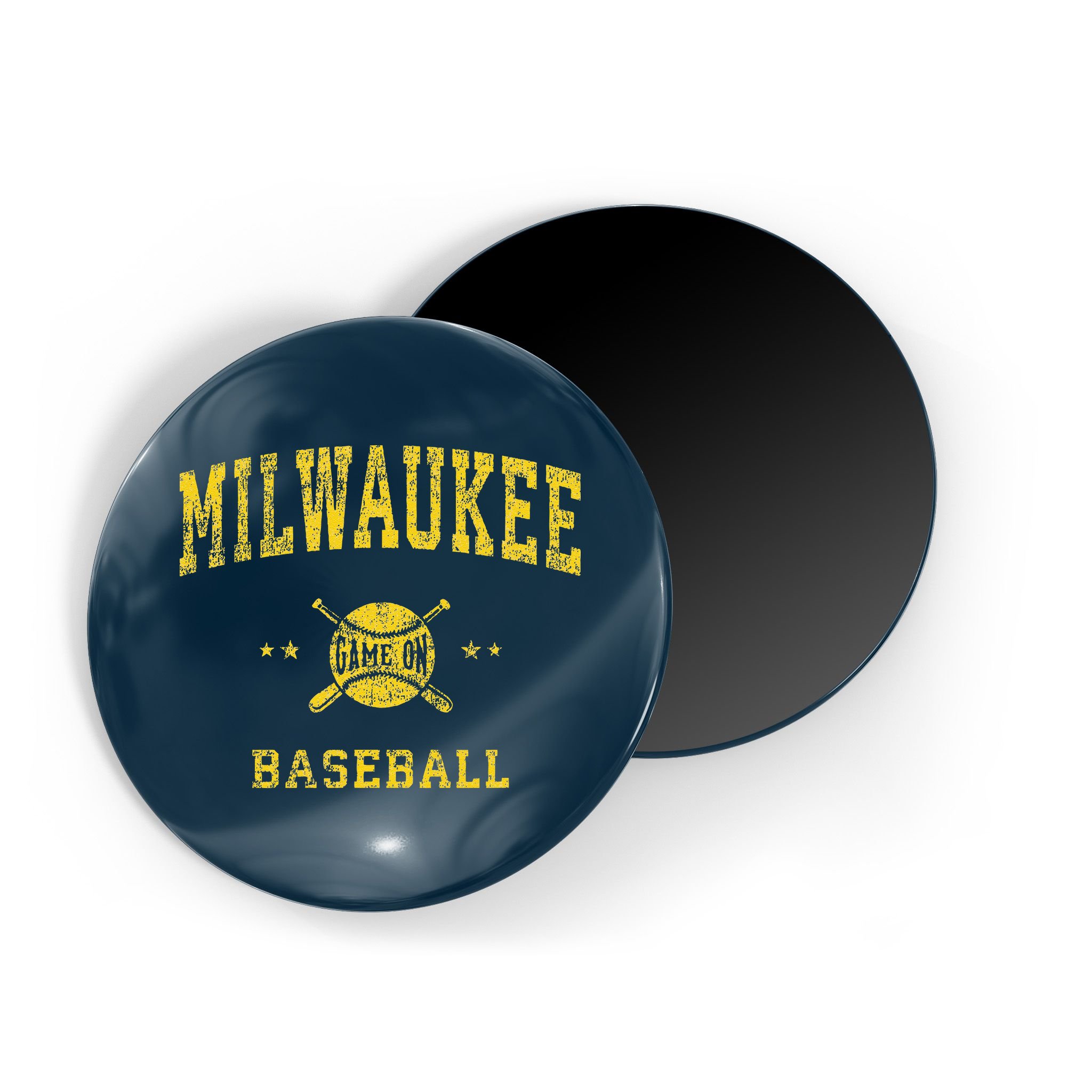 Milwaukee Vintage Baseball Throwback Retro Design Magnet