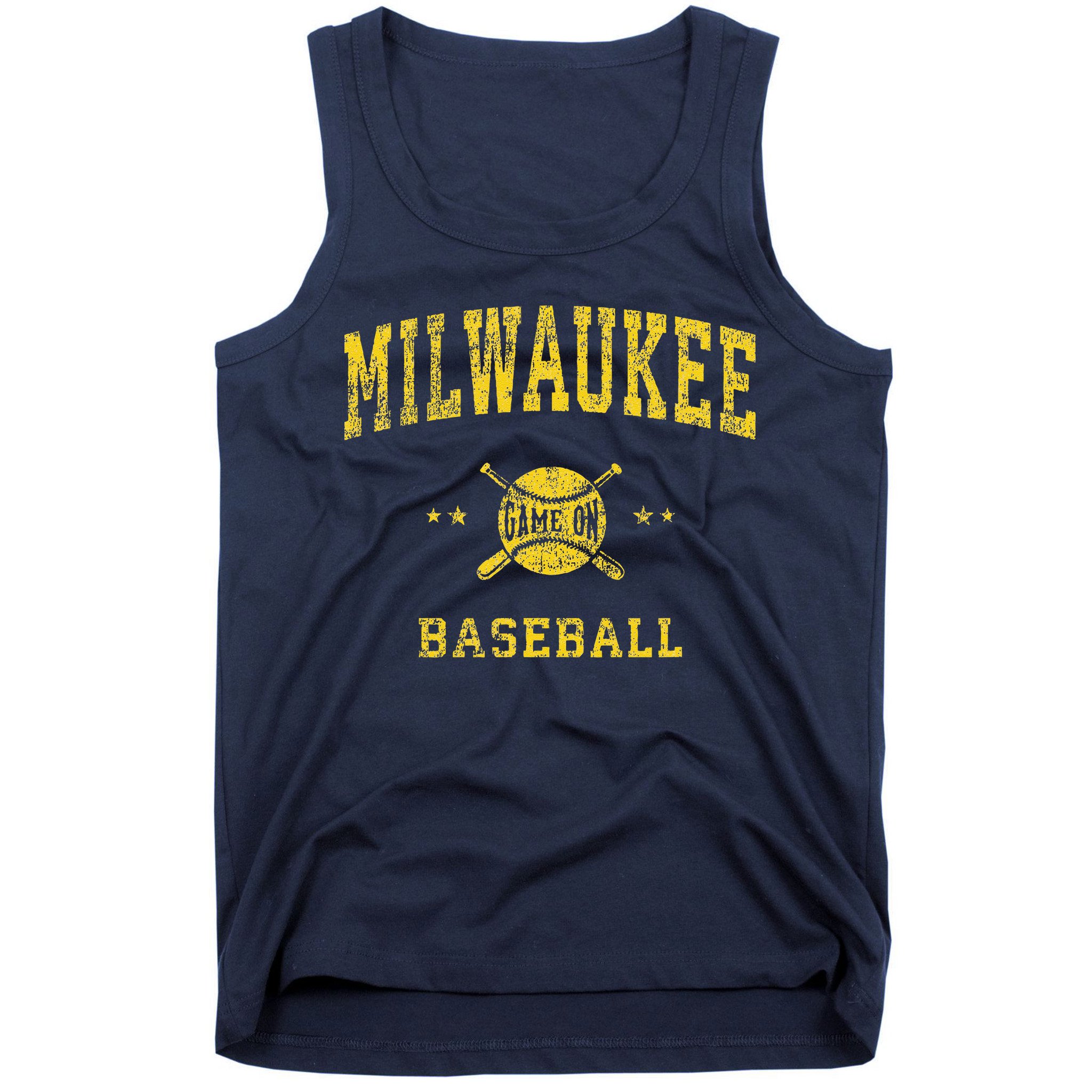 Milwaukee Vintage Baseball Throwback Retro Design Tank Top