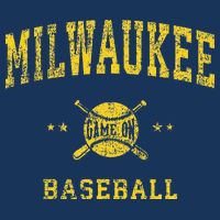 Milwaukee Vintage Baseball Throwback Retro Design Visor