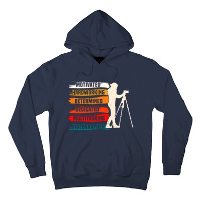 Motivated Videographer Camera Movie Film Cinematographer Hoodie