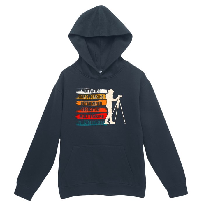 Motivated Videographer Camera Movie Film Cinematographer Urban Pullover Hoodie