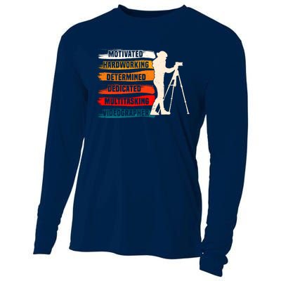 Motivated Videographer Camera Movie Film Cinematographer Cooling Performance Long Sleeve Crew