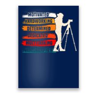 Motivated Videographer Camera Movie Film Cinematographer Poster