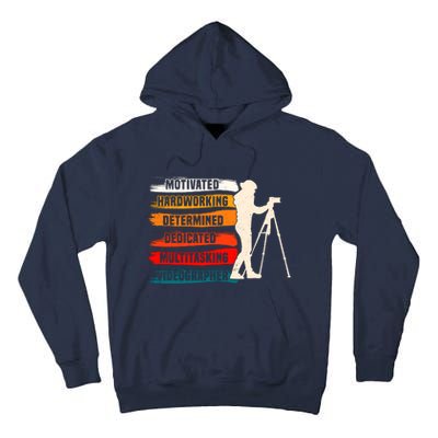 Motivated Videographer Camera Movie Film Cinematographer Tall Hoodie