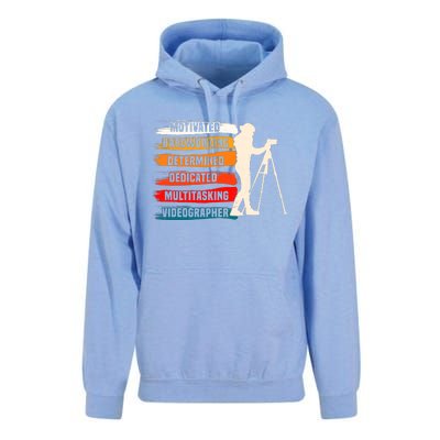 Motivated Videographer Camera Movie Film Cinematographer Unisex Surf Hoodie