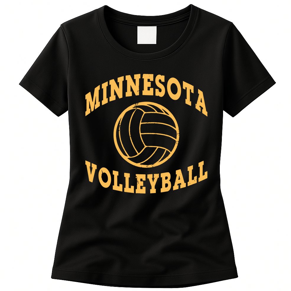 Minnesota Volleyball Classic Vintage Distressed Womens T-Shirt