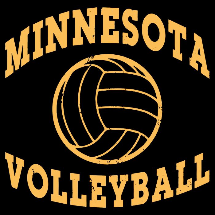 Minnesota Volleyball Classic Vintage Distressed Womens T-Shirt
