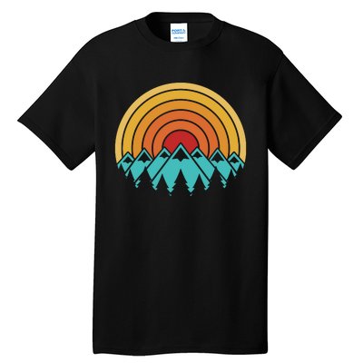 Mountains Vintage Camping Tall T-Shirt