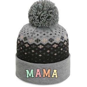 Mama Varsity Cute Mothers Day The Baniff Cuffed Pom Beanie