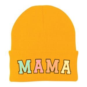 Mama Varsity Cute Mothers Day Knit Cap Winter Beanie