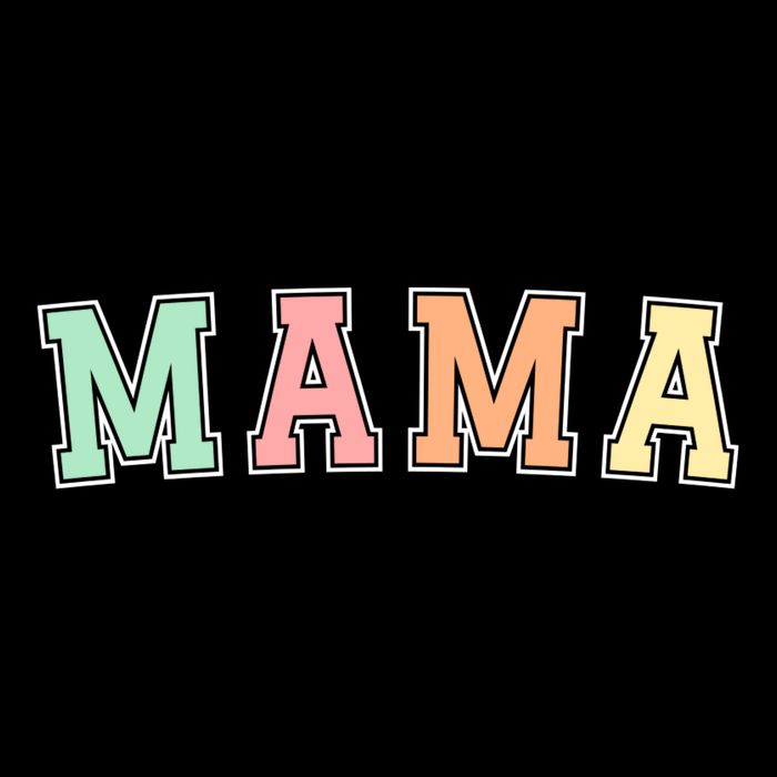 Mama Varsity Cute Mothers Day Cooling Performance Crew T-Shirt