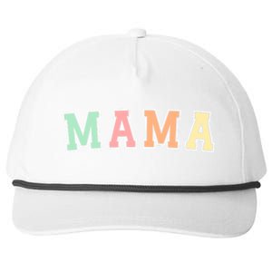 Mama Varsity Cute Mothers Day Snapback Five-Panel Rope Hat