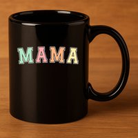 Mama Varsity Cute Mothers Day 11oz C Handle Ceramic Mug