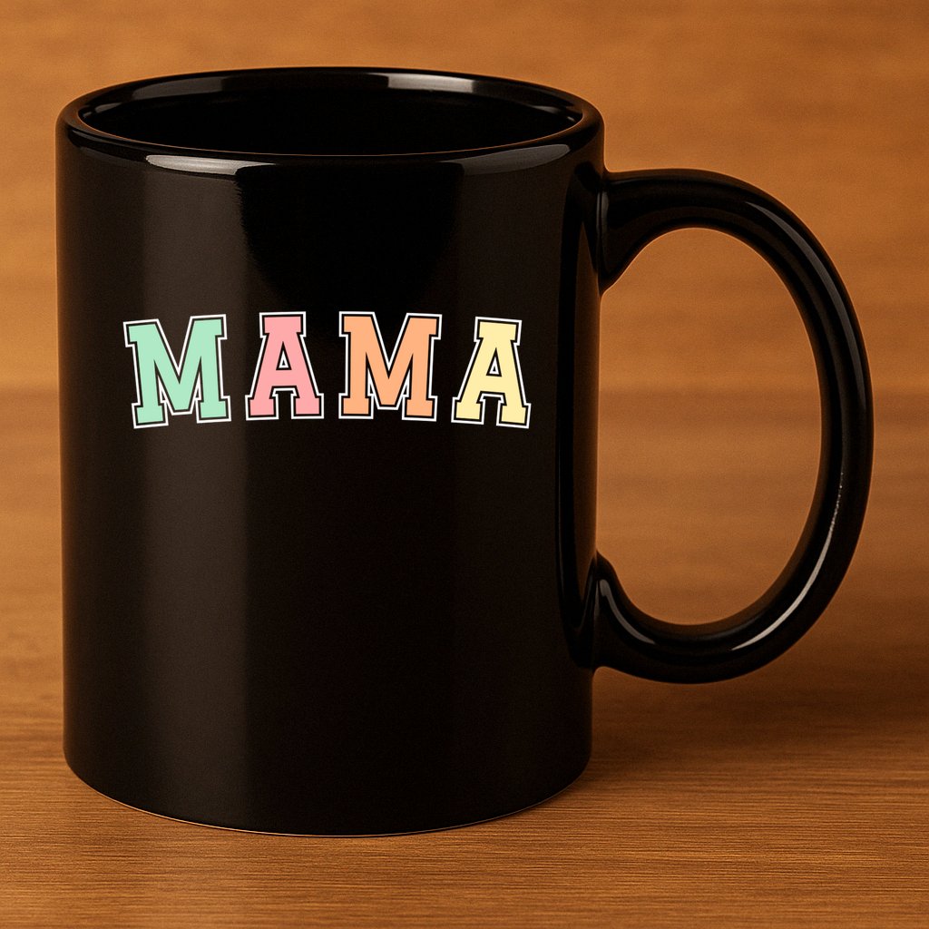 Mama Varsity Cute Mothers Day 11oz C Handle Ceramic Mug