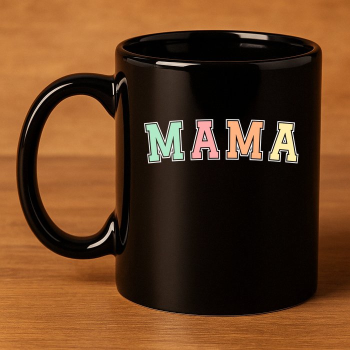 Mama Varsity Cute Mothers Day 11oz C Handle Ceramic Mug