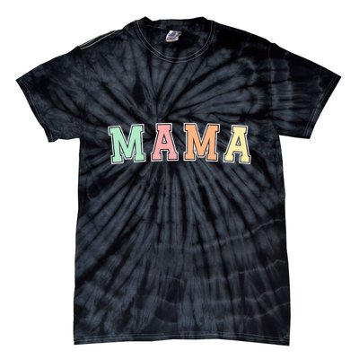 Mama Varsity Cute Mothers Day Tie-Dye T-Shirt
