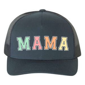 Mama Varsity Cute Mothers Day Yupoong Adult 5-Panel Trucker Hat