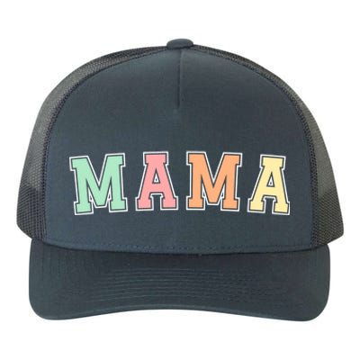 Mama Varsity Cute Mothers Day Yupoong Adult 5-Panel Trucker Hat