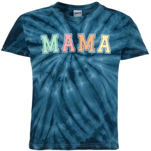 Mama Varsity Cute Mothers Day Kids Tie-Dye T-Shirt